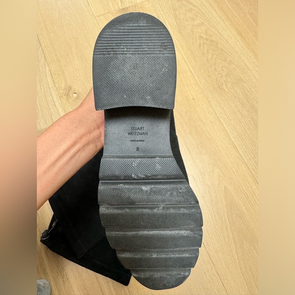 Stuart Weitzman Lowland Boot in Black Suede - Picture 3 of 3